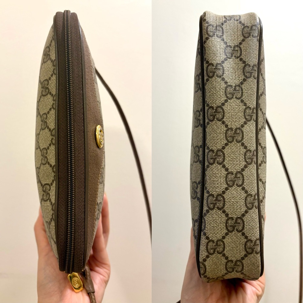 GUCCI monogram interlocking Auth VTG Clutch Crossbody Shoulder Bag💫 - Picture 8 of 17